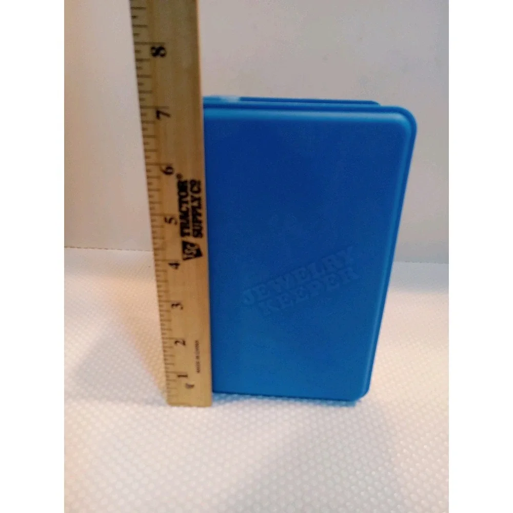 Vintage Emson 1988 Plastic Jewelry Keeper Compartment‎ Colorful Storage Box